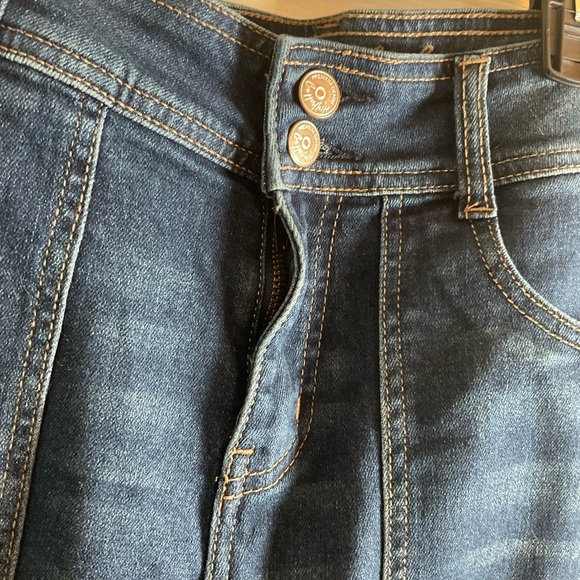 Copper flash petite mid-rise boot cut jeans Size 8P - Picture 3 of 9